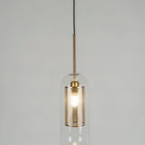 Modern Capsule Perforated Glass Pendant Light 1-Light