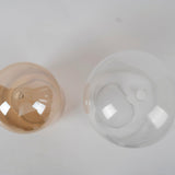 Modern Capsule Perforated Glass Pendant Light 1-Light