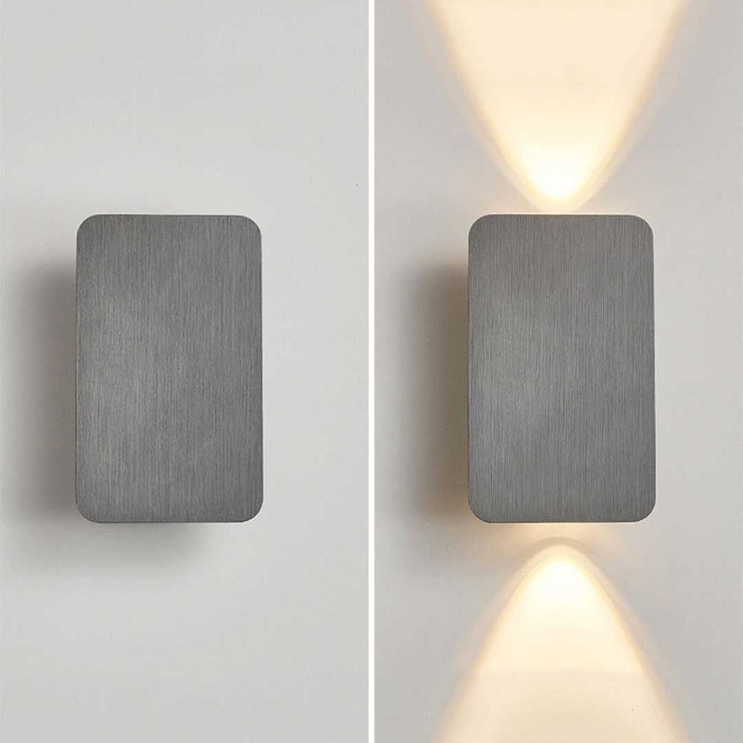 Minimalist Glass Wall Sconce LED 2-Lights
