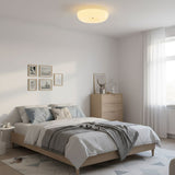 Modern Cream Donut Glass Flush Mount Ceiling Light 1-Light