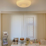 Modern Cream Donut Glass Flush Mount Ceiling Light 1-Light