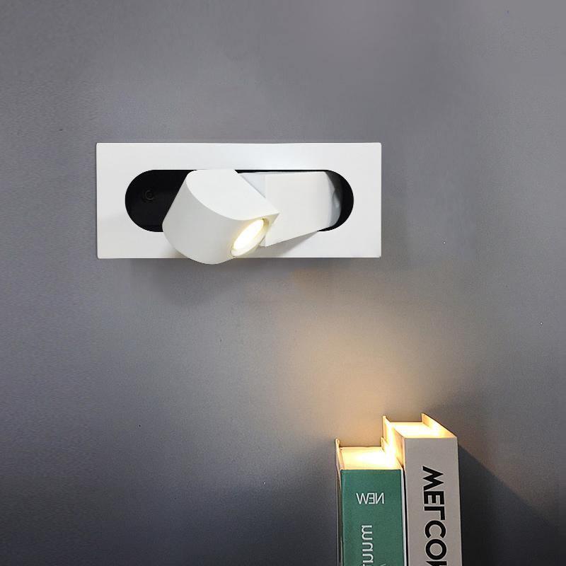 Modern Recessed Rectangular Adjustable LED Wall Sconce 1-Light