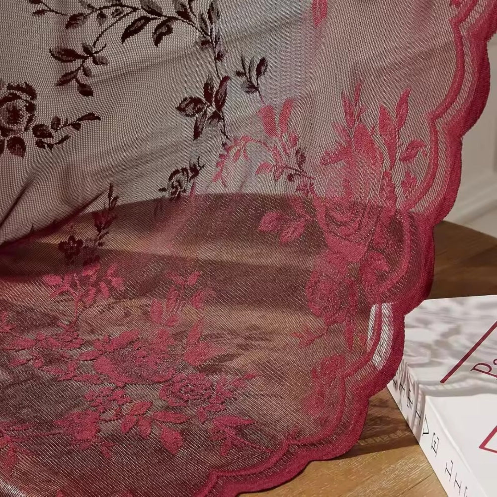 Floral Grace Sheer Curtains Lasson Living