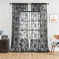 Floral Grace Sheer Curtains Lasson Living