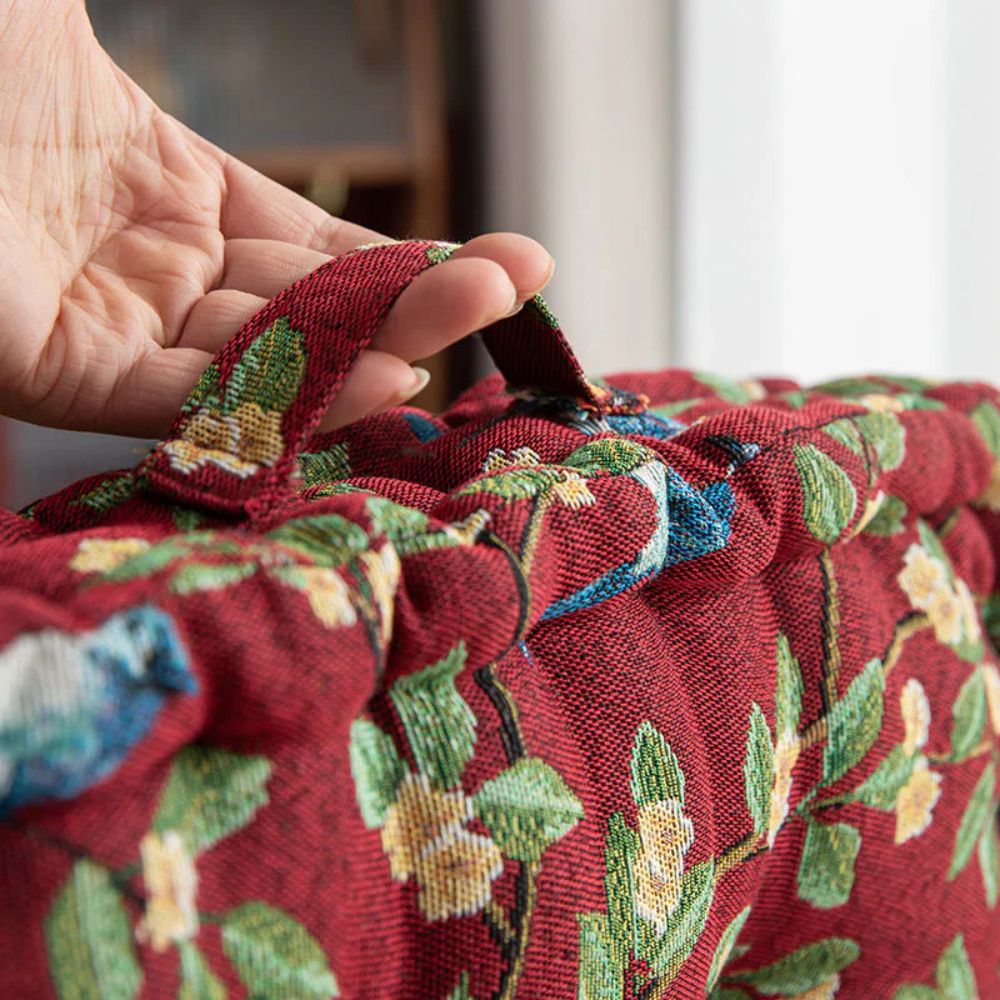 Whimsical Bird Leaf Cushion Lasson Living