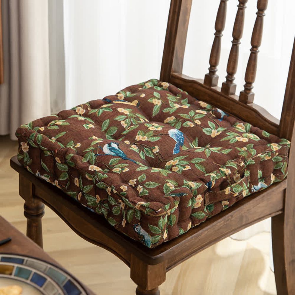 Whimsical Bird Leaf Cushion Lasson Living