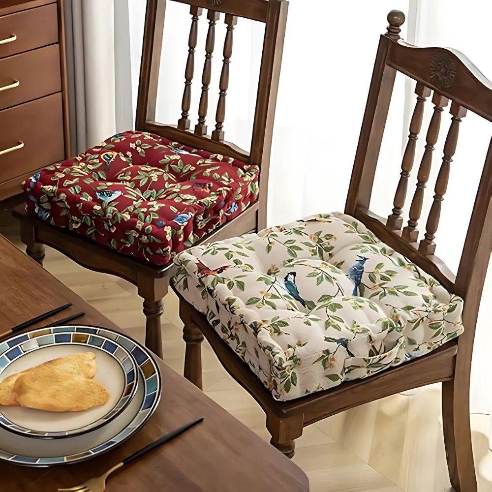 Whimsical Bird Leaf Cushion Lasson Living