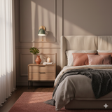 Modern Minimalist Wooden Cone LED Wall Sconce | 1-Light