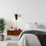 Modern Minimalist Rotatable Cylinder Plug-In Wall Sconce 1-Light