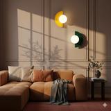 Modern Minimalist Glass Globe Wall Sconce LED 1-Light