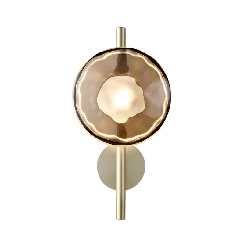 Nordic Round Glass Wall Sconce LED 1-light