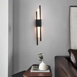 Modern Minimalist Brass Linear Wall Sconce LED 1-Light