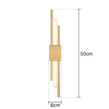 Modern Minimalist Brass Linear Wall Sconce LED 1-Light