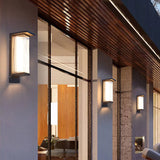 Industrial Rectangular Solar LED Wall Sconce 1-Light