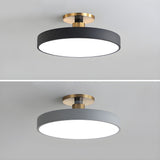 Modern Round LED Flush Mount Ceiling Light 1-Light