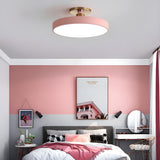 Modern Round LED Flush Mount Ceiling Light 1-Light