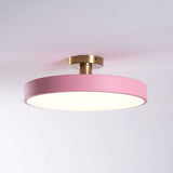 Modern Round LED Flush Mount Ceiling Light 1-Light