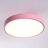 Modern Round LED Flush Mount Ceiling Light 1-Light