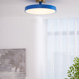 Modern Round LED Flush Mount Ceiling Light 1-Light