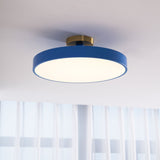 Modern Round LED Flush Mount Ceiling Light 1-Light