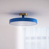 Modern Round LED Flush Mount Ceiling Light 1-Light