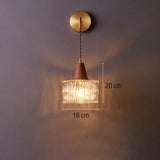 Japanese Glass Cone Wall Sconce Lamp 1-Light Lasson Living