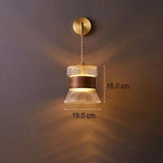 Japanese Glass Cone Wall Sconce Lamp 1-Light Lasson Living