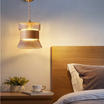 Japanese Glass Cone Wall Sconce Lamp 1-Light Lasson Living