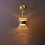 Japanese Glass Cone Wall Sconce Lamp 1-Light Lasson Living