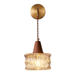 Japanese Glass Cone Wall Sconce Lamp 1-Light Lasson Living