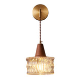 Japanese Glass Cone Wall Sconce Lamp 1-Light Lasson Living
