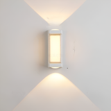 Nordic Minimalist Acrylic Rectangular Outdoor Wall Light LED Up-Down
