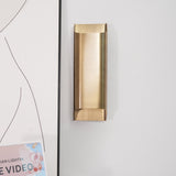 Modern Curved Brass LED Wall Sconce 1-Light