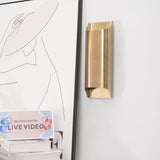 Modern Curved Brass LED Wall Sconce 1-Light