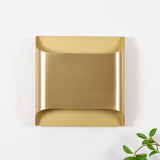 Modern Curved Brass LED Wall Sconce 1-Light