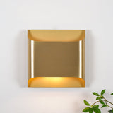 Modern Curved Brass LED Wall Sconce 1-Light