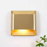 Modern Curved Brass LED Wall Sconce 1-Light