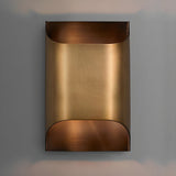 Modern Curved Brass LED Wall Sconce 1-Light