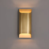 Modern Curved Brass LED Wall Sconce 1-Light