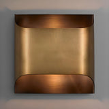 Modern Curved Brass LED Wall Sconce 1-Light