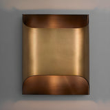 Modern Curved Brass LED Wall Sconce 1-Light
