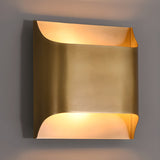 Modern Curved Brass LED Wall Sconce 1-Light