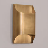 Modern Curved Brass LED Wall Sconce 1-Light