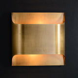Modern Curved Brass LED Wall Sconce 1-Light