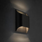 Modern Curved Brass LED Wall Sconce 1-Light