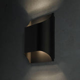 Modern Curved Brass LED Wall Sconce 1-Light
