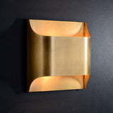 Modern Curved Brass LED Wall Sconce 1-Light