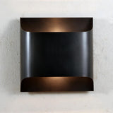 Modern Curved Brass LED Wall Sconce 1-Light