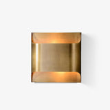Modern Curved Brass LED Wall Sconce 1-Light