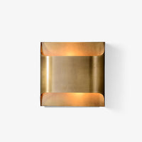 Modern Curved Brass LED Wall Sconce 1-Light